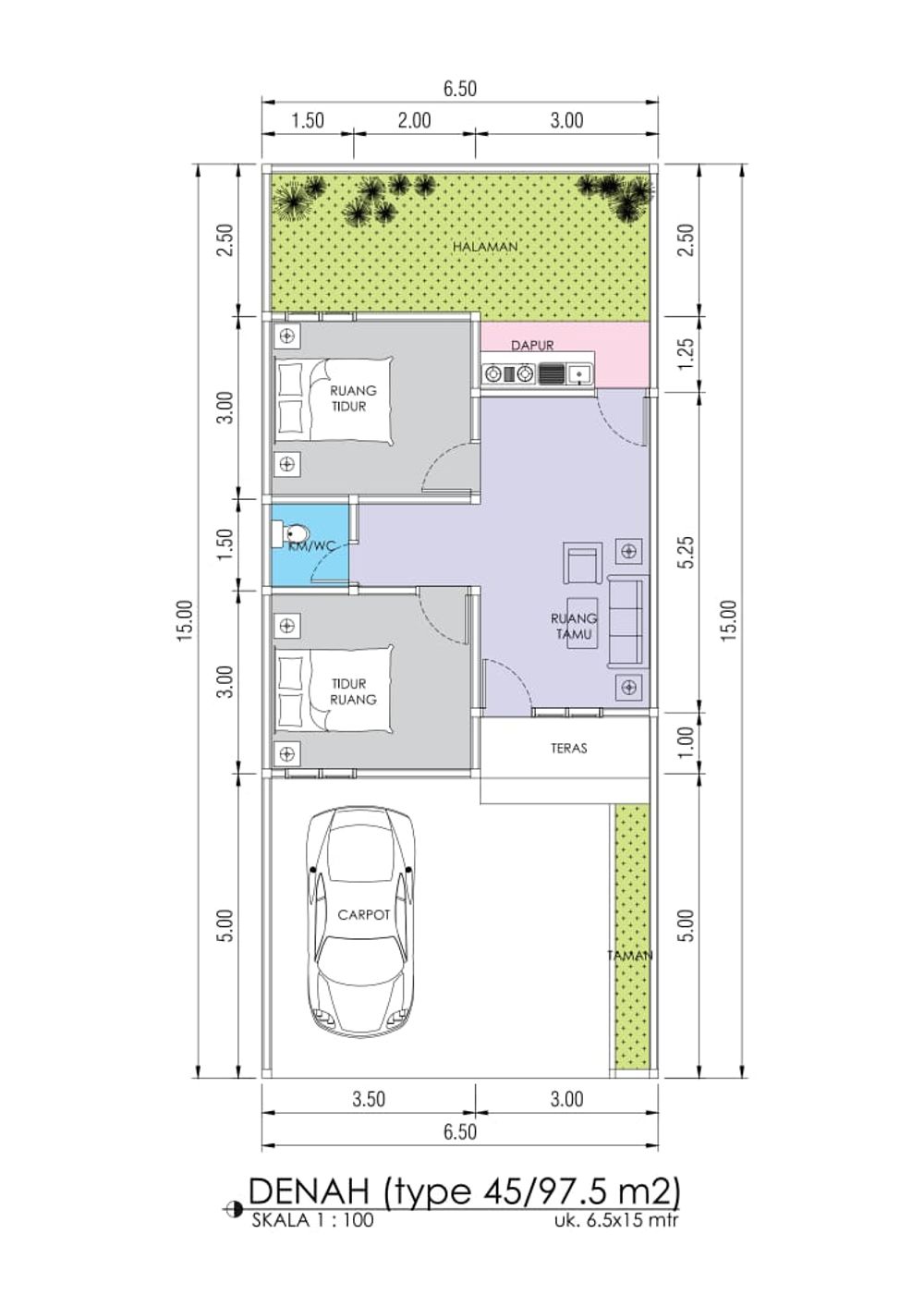 Layout Tipe 45